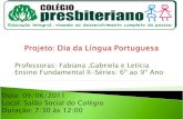 Projeto lingua portuguesa