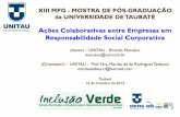 Acoes colaborativas entre empresas em Responsabilidade Social Corporativa