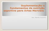 Suplementação e fundamentos de nutrição esportiva para Artes Marciais