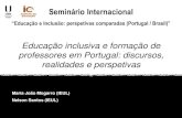 Comunicação "Educação inclusiva e formação de professores em Portugal: discursos, realidades e perspetivas"