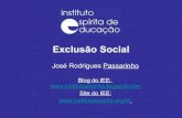 Instituto Espírita de Educação - Exclusão Social