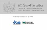 Governo eletrônico nas redes sociais paraiba