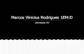 Trabalho de Marcus Vinicius Rodrigues dos Reis