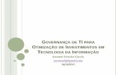 Governança de TI para Otimização de Investimentos