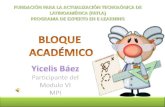 Bloque Académico Yicelis  Báez