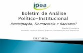 Apresentação do 4º Boletim de Análise Político-Institucional - Participação, Democracia e Racismo?