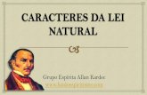 Caracteres da lei natural - n.27