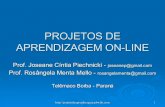 Projetos de Aprendizagem on-line