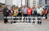 II encontro de integração de estudantes da uab