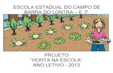 Projeto Horta na Escola 2013