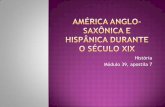 América anglo saxônica e hispânica durante o século xix