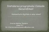 Instalarea programului comodo secure email