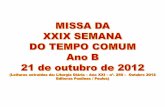 Xxix tc   b - dia 21.10.2012 - missa - slide para site da paróquia