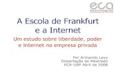 A Escola De Frankfurt E A Internet