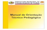 Manual de orientação técnico pedagógica