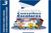Caderno 3 – conselho escolar e o respeito e a valorização do saber e da cultura do estudante e da comunidade