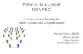 Premio Itau Unicef Cenpec Resultados Avaliacao