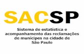 SACSP: Sistema de estatística e acompanhamento das reclamações de munícipes na cidade de                São Paulo
