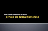 Torneio de futsal feminino