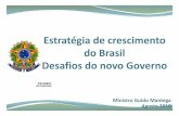 Estratégia de CRescimento do Brasil - Novo Governo