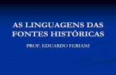 As linguagens das fontes históricas