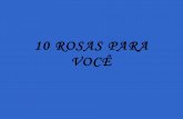 10 rosas para você