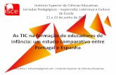 As TIC na formação de educadores de infância um estudo comparativo entre Portugal e Espanha