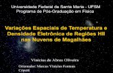 Tese: Variações Espaciais de Temperatura e Densidade Eletrônica de Regiões HII nas Nuvens de Magalhães