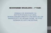 Modernismo brasileiro – 1ª fase