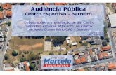 Audiência Pública - Centro Esportivo Barreiro - BH
