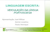 Veiculação dos erros de portugês