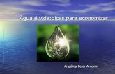 àGua E Vida  Dicas Para Economizar   AngéLica Peter Amorim