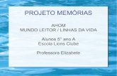 Projetos memorias lions