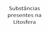 Substâncias presentes na litosfera