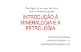 Introducão à mineralogia e a petrografia