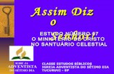 09 o ministério de cristo no santuário celestial2010