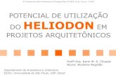 Potencial de utilização do heliodon em projetos arquitetônicos