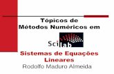Cálculo numérico   aula 04 - resolução de sistemas de equações lineares - métodos diretos