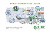 Política Nacional de Mobilidade Urbana - Desafios e Oportunidades