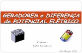 Equipamentos elétricos e telecomunicações   3 geradores e diferença de potencial