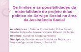 Os limites e as possibilidades da materialidade do projeto ético-político do Serviço Social na área da Assistência Social