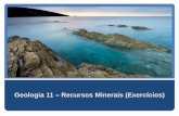 Geo 23   recursos geológicos - recursos minerais (exercícios)
