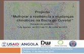 Projecto "Melhorar a resiliencia a mundancas climáticas na Bacia do Cuvelai", 03/2015