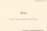 África - Quadro natural, político, social e econômico