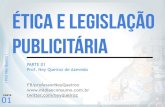 Ética e Legislação Publicitária - revisão parte 1