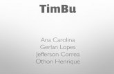 Apresentação da fonte "TimBu"