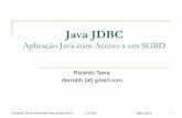 Java JDBC: Aplicação Java que acessa um SGDB