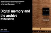 Digital memory and the archive