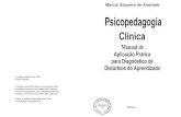 Psicopedagogia Clínica – Manual de Aplicação Pratica para Diagnóstico de Distúrbios do Aprendizado (Andrade)