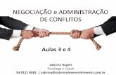 Negociação e Administração de Conflito FSG 2015 aula 3 e 4
